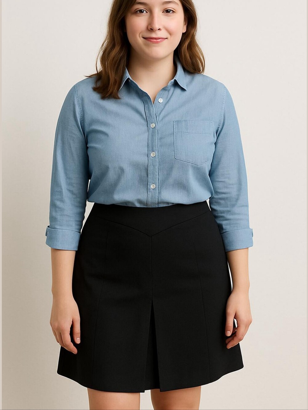 GAP Black Mini Skirt Stretch High Waist Business